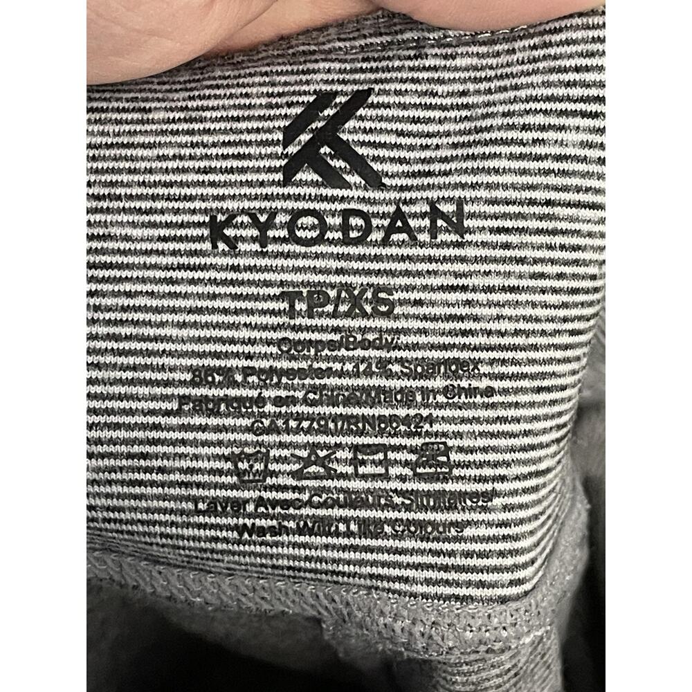 Kyodan‎ Leggings Womens XS Gray Heather Yoga Gym Activewear Stretch Ankle Pants - Picture 6 of 6